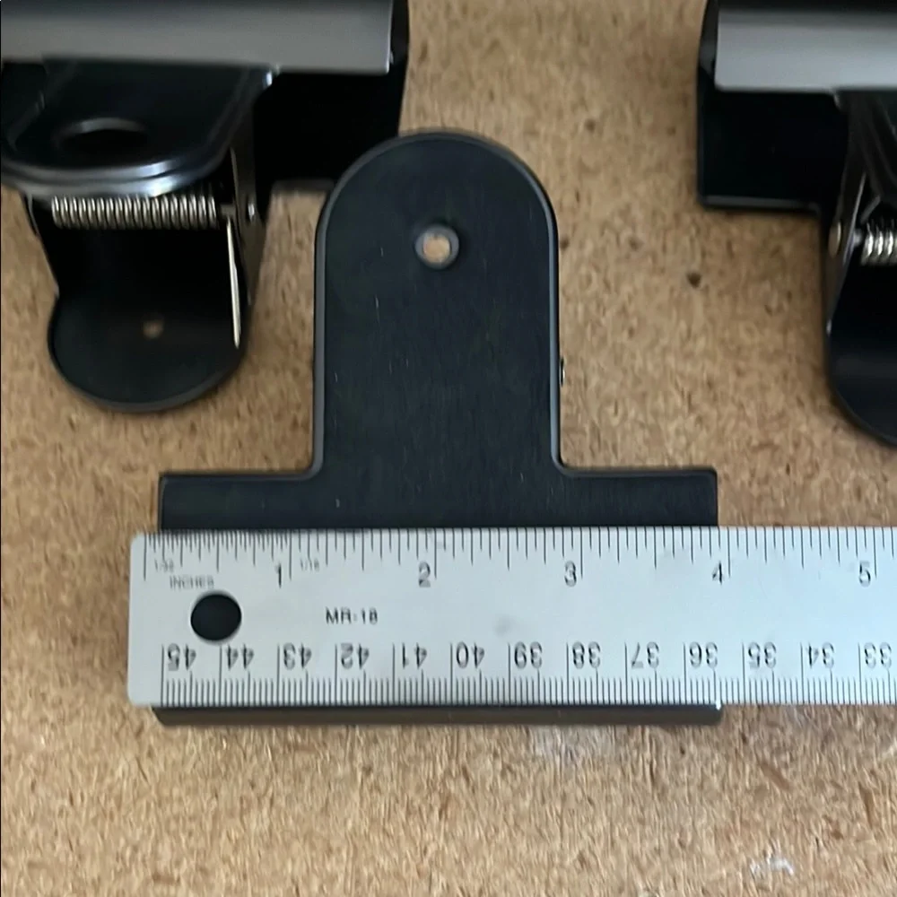 Crate&Barrel/ CB2 Set of Three gunmetal color Metal Clips